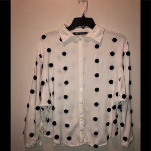 Zara Button down Blouse.